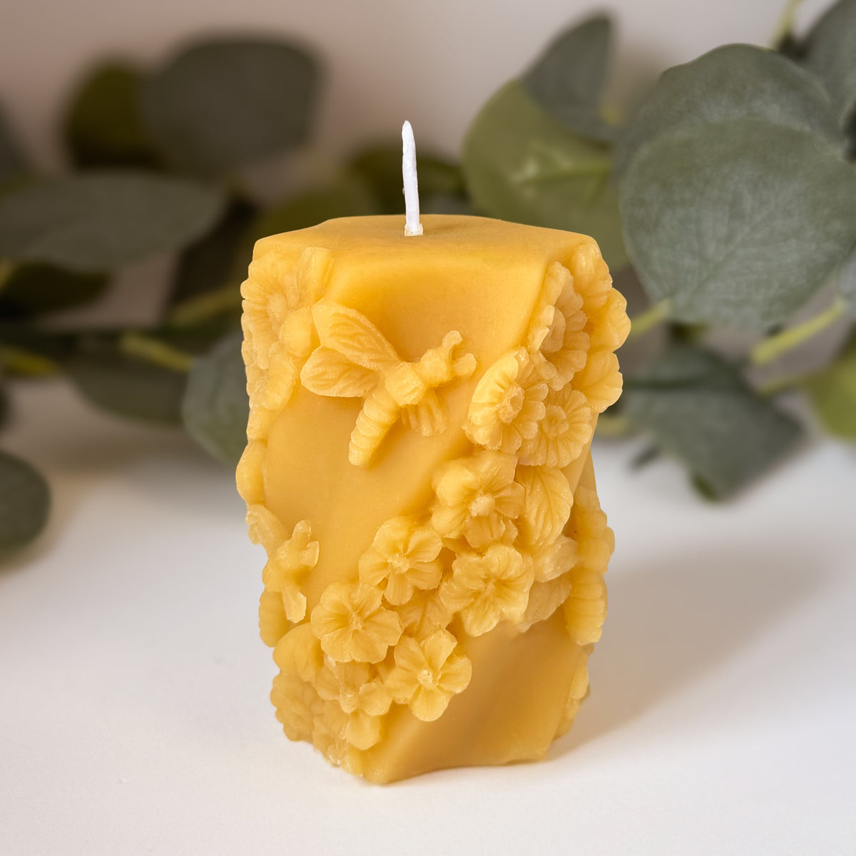 Floral Bee Candle