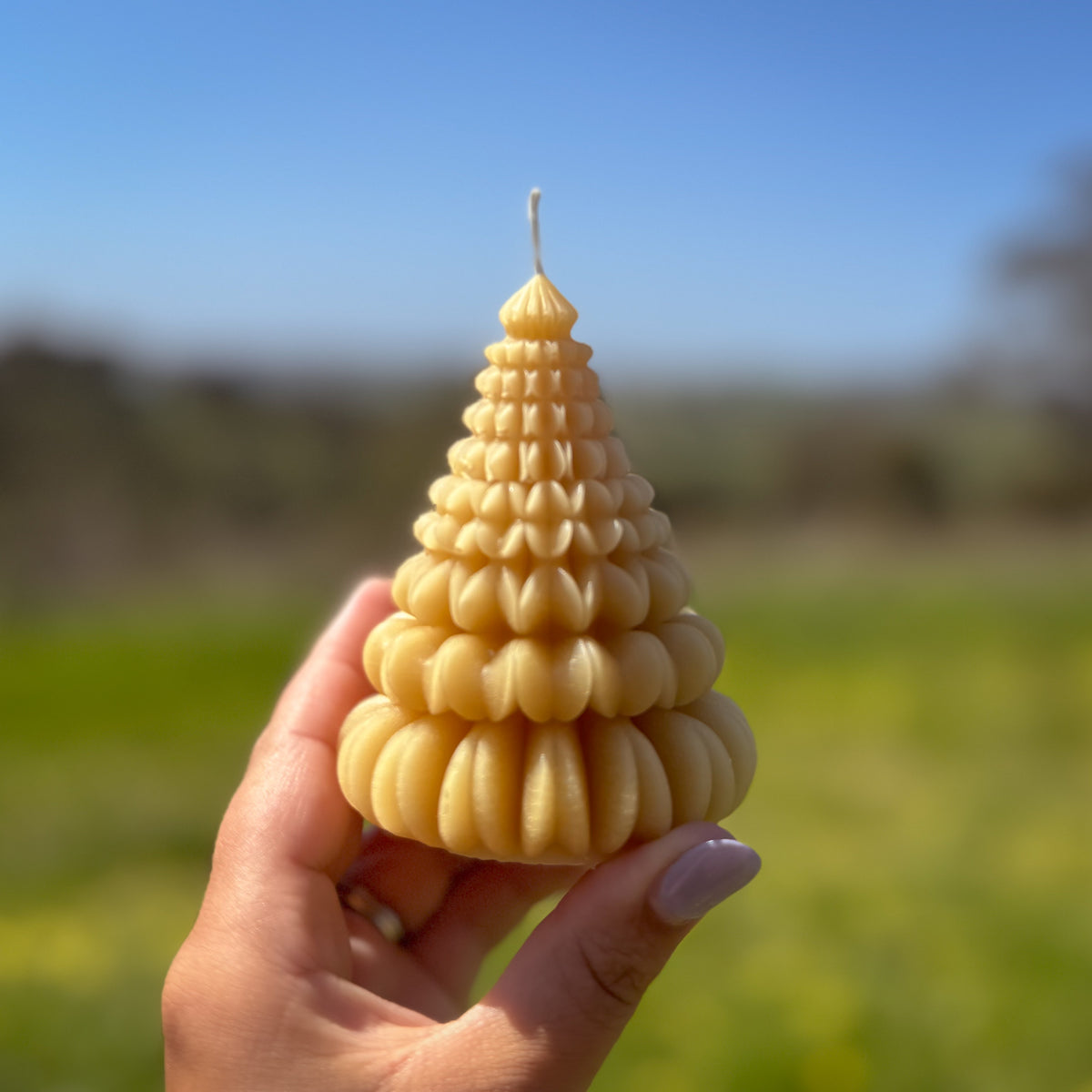 Pure Beeswax Christmas Candle